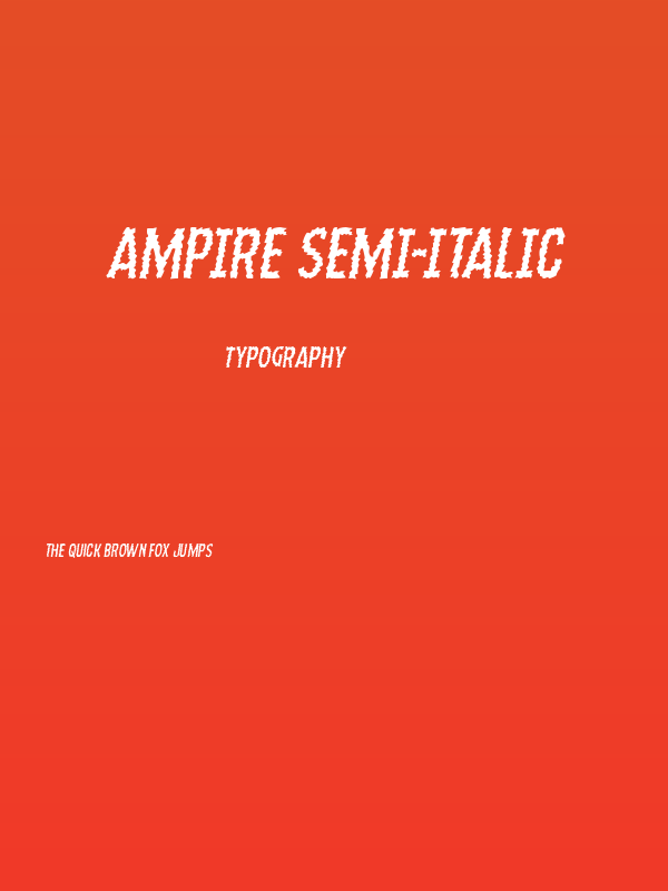 Ampire Semi-Italic Poster