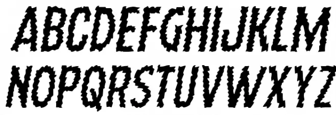 Ampire Semi-Italic फ़ॉन्ट लोअरकेस