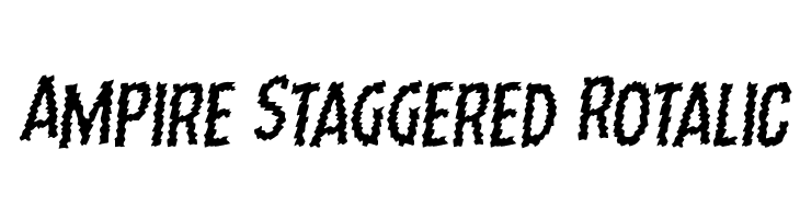 Ampire Staggered Rotalic  Frei Schriftart Herunterladen