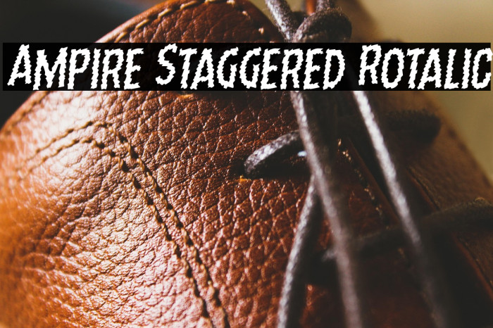 Ampire Staggered Rotalic Example 1