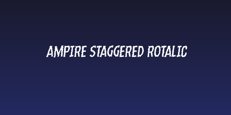 Ampire Staggered Rotalic Social Header