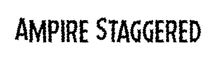 Ampire Staggered  font caratteri gratis