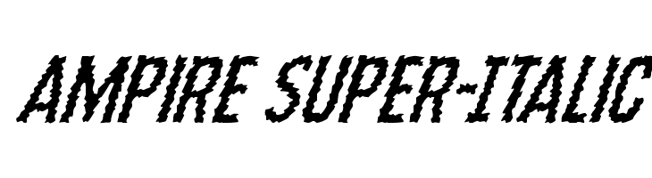 Ampire Super-Italic  لخطوط تنزيل