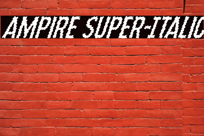 Ampire Super-Italic Example 3