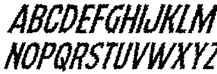 Ampire Super-Italic Font LOWERCASE