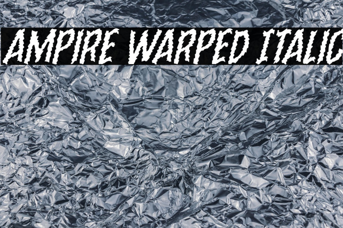 Ampire Warped Italic Example 1