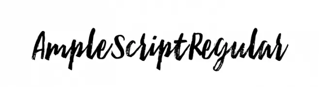 Ample Script Regular  Free Fonts Download