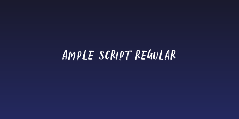 Ample Script Regular Social Header