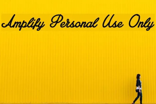 Amplify Personal Use Only Example 1