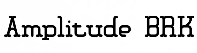 Amplitude BRK  Descarca Fonturi Gratis