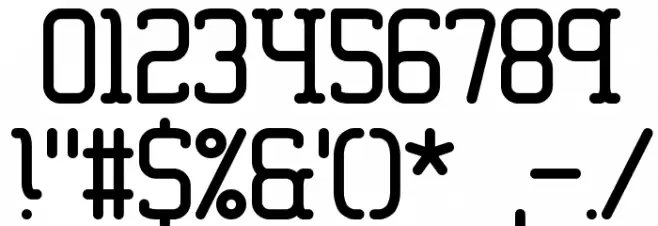 Amplitude BRK Font OTHER CHARS