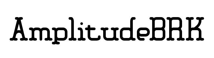 Amplitude BRK Font