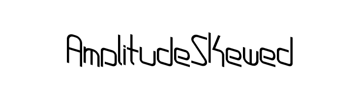 AmplitudeSkewed Font