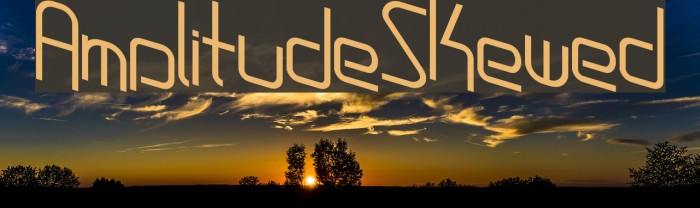 AmplitudeSkewed Font examples
