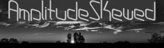 AmplitudeSkewed Font examples