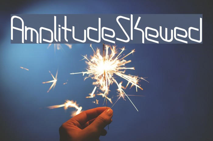 AmplitudeSkewed Font examples