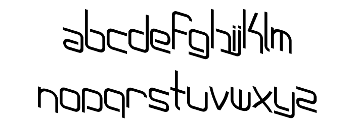 AmplitudeSkewed Font LOWERCASE