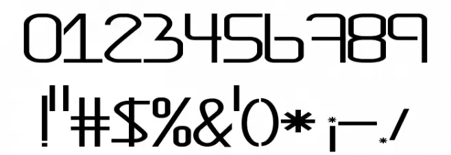 AmplitudeStretched Font OTHER CHARS
