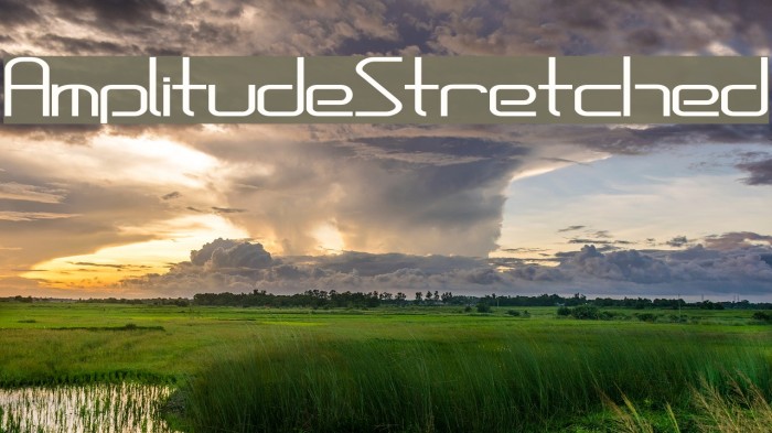 AmplitudeStretched Font examples