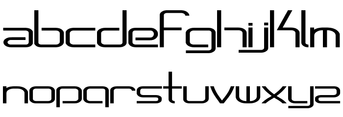 AmplitudeStretched Font LOWERCASE