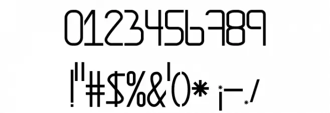 Amplitudes Font OTHER CHARS