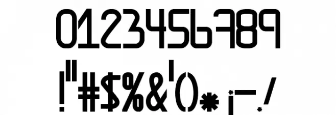 AmplitudesBold Font OTHER CHARS