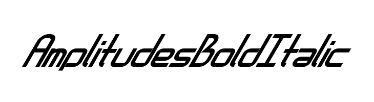 AmplitudesBoldItalic Schriftart