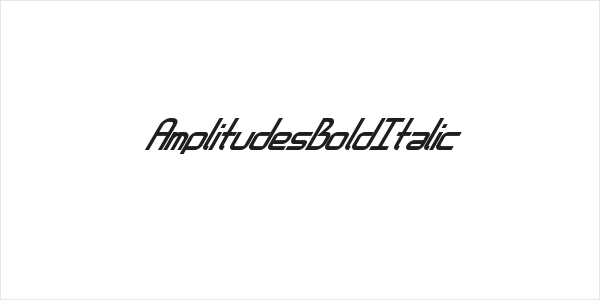 AmplitudesBoldItalic Logo