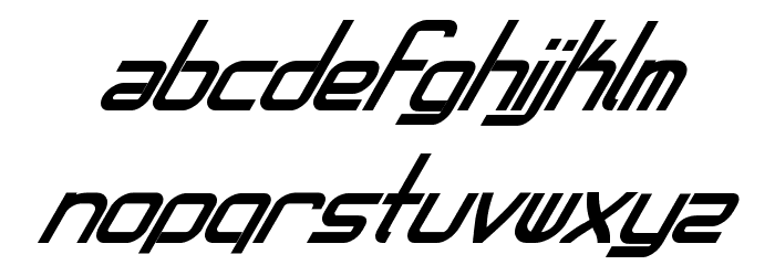 AmplitudesBoldItalic Font LOWERCASE