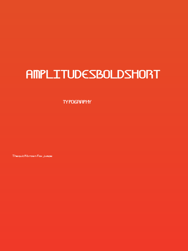 AmplitudesBoldShort Poster