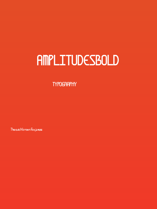 AmplitudesBold Poster