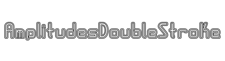AmplitudesDoubleStroke  Fuentes Gratis Descargar