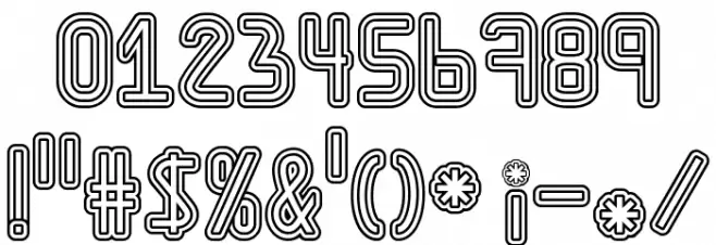 AmplitudesDoubleStroke Font OTHER CHARS