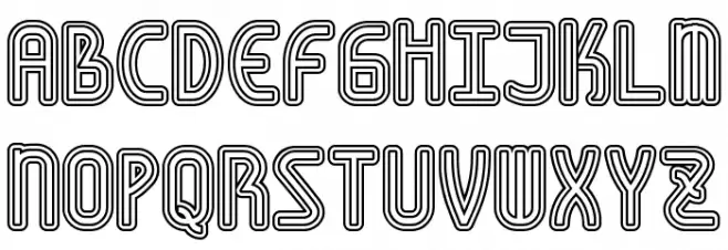 AmplitudesDoubleStroke Fonte MAIÚSCULAS