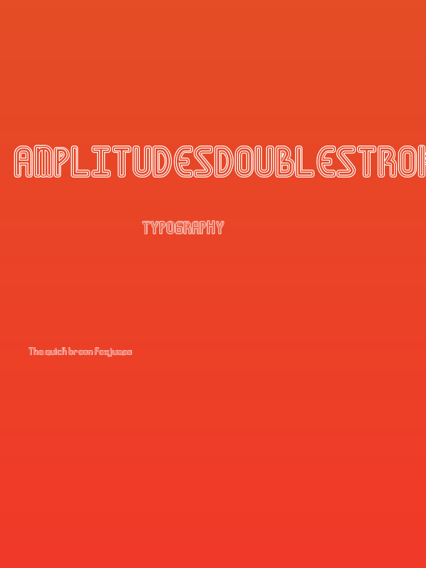 AmplitudesDoubleStroke Poster