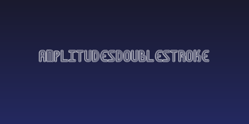 AmplitudesDoubleStroke Social Header
