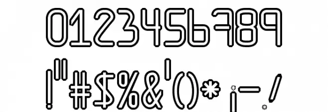 AmplitudesHollowDigital Schriftart Anderer Schreiben