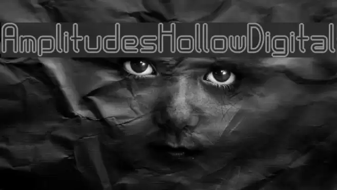 AmplitudesHollowDigital Schriftart examples