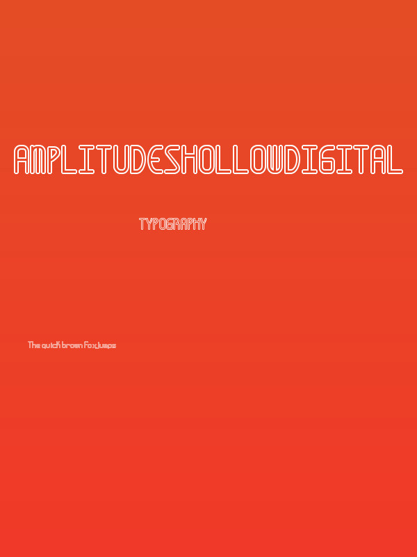 AmplitudesHollowDigital Poster