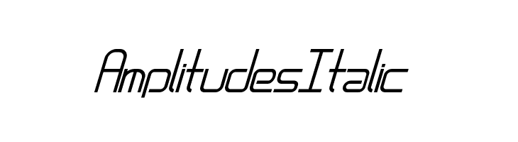 AmplitudesItalic  नि: शुल्क फ़ॉन्ट्स डाउनलोड