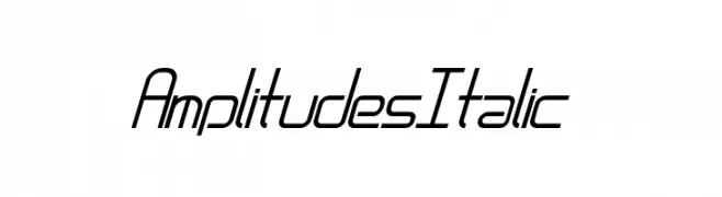 AmplitudesItalic  フリーフォントのダウンロード
