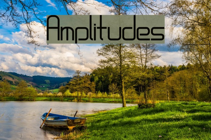 Amplitudes フォント examples