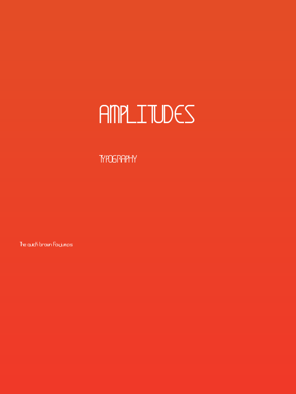 Amplitudes Poster