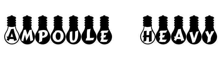 Ampoule Heavy Font