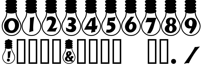 Ampoule Heavy Font OTHER CHARS