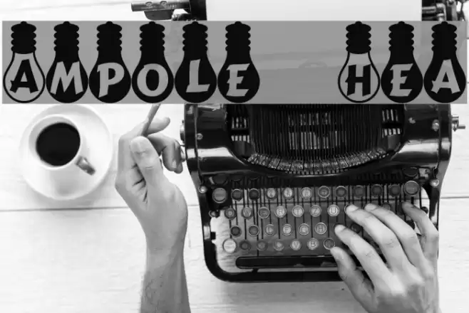 Ampoule Heavy Font examples