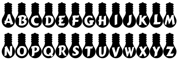 Ampoule Heavy Font LOWERCASE
