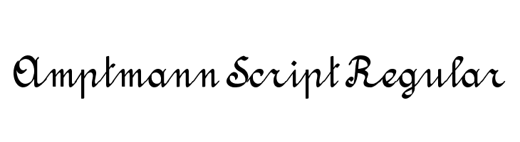 Amptmann Script Regular  font caratteri gratis