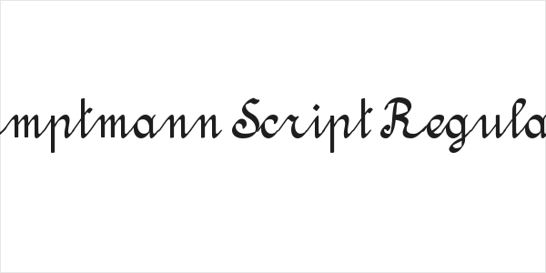Amptmann Script Regular Logo
