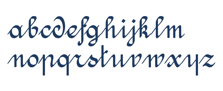Amptmann Script Regular Lowercase